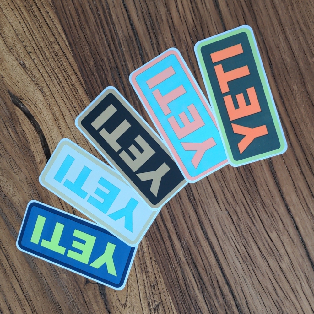 YETI Stickers Five Sticker Bundle 5 Stickers NEW